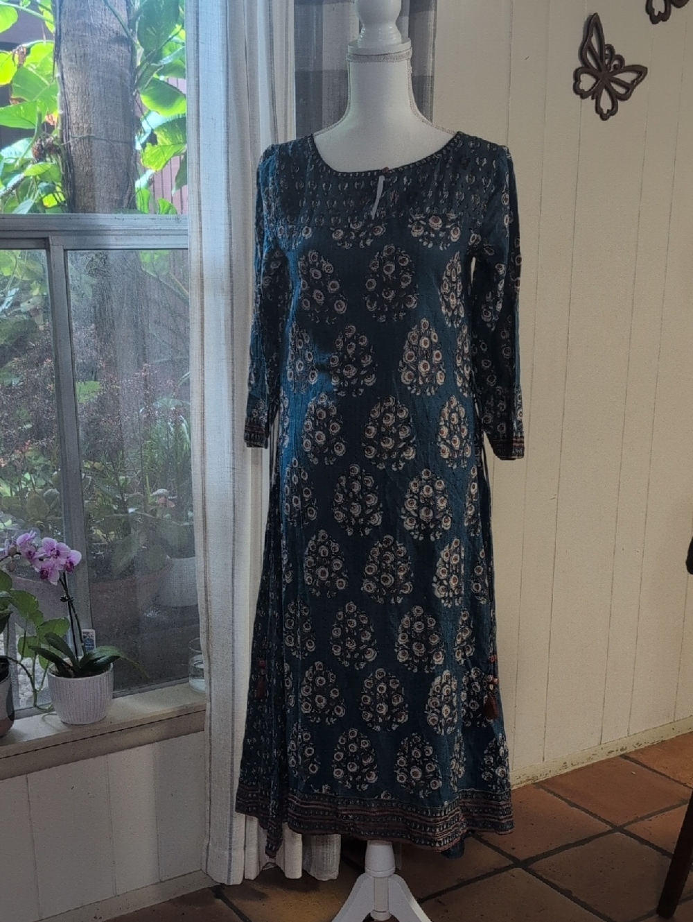 Made In India Floral Cotton Dress.